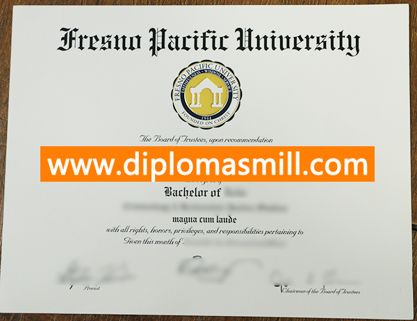 Fake Fresno Pacific University Degree