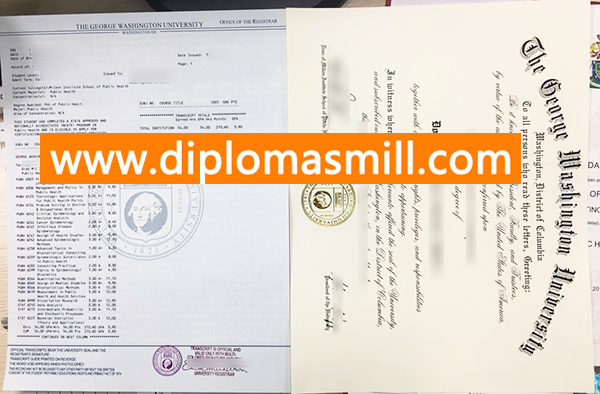 Buy George Washington University Degree Transcript