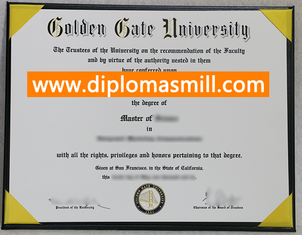 Purchase Golden Gate University Diploma