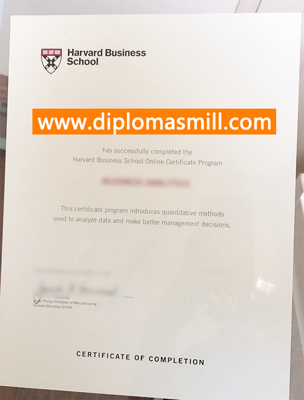 Make Copy Harvard Business School Diploma
