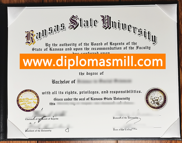 Create Kansas State University Diploma Online