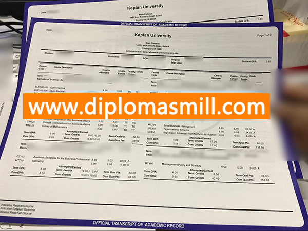 How to Order Kaplan University Official Transcript?