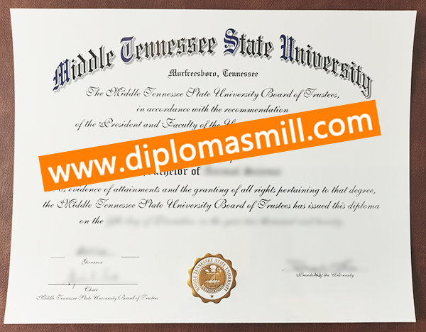 Apply Copy Middle Tennessee State University Degree