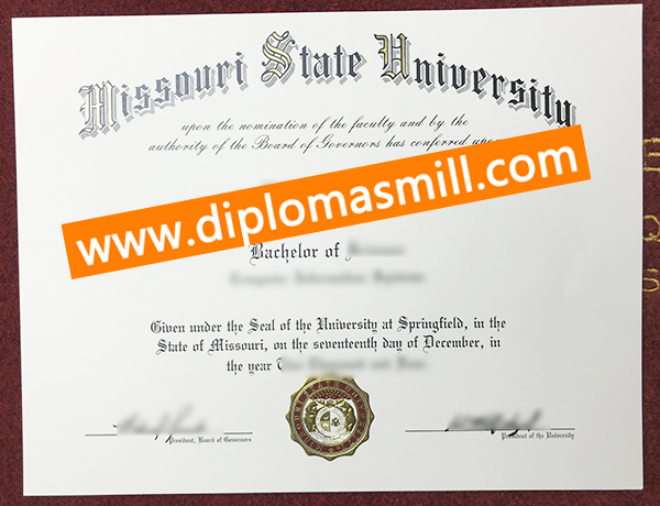 Purchase Replica Missouri State University Degree