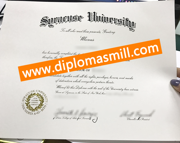 How Long Order Syracuse University Diploma?