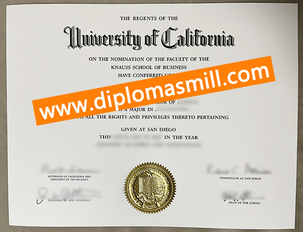 How to Custom UC San Diego Diploma？