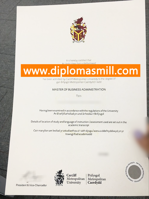 Sale 2025 Cardiff Metropolitan University Diploma