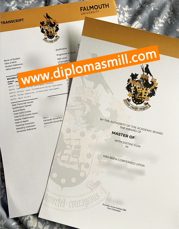 How to Buy Falmouth University Diploma Transcript?