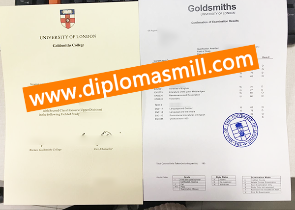 Pick Up Goldsmiths College Degree Transcript