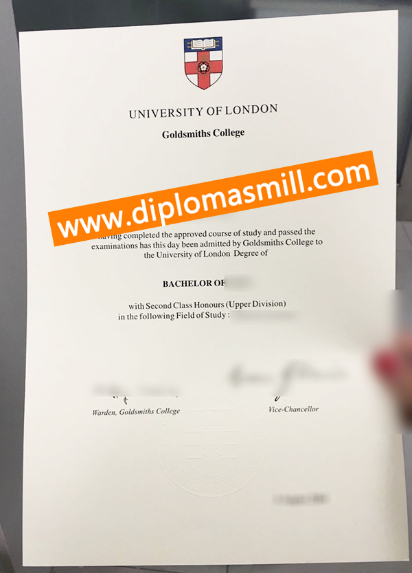 Purchase UK Goldsmiths College Diploma