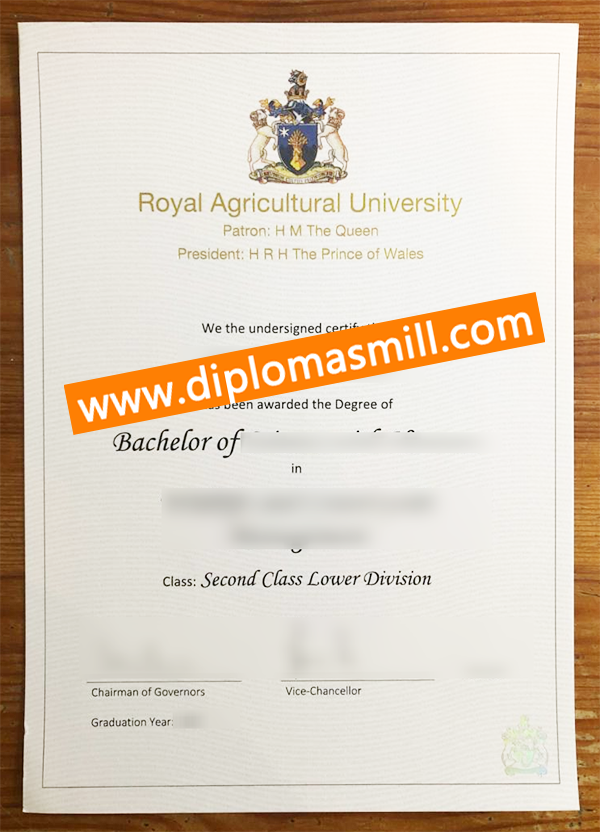 Pick Up Royal Agricultural University Degree