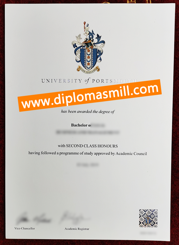 Where to order University of Portsmouth diploma?