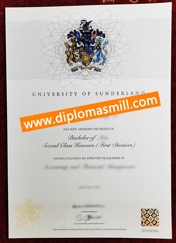 Supply uk University of Sunderland diploma