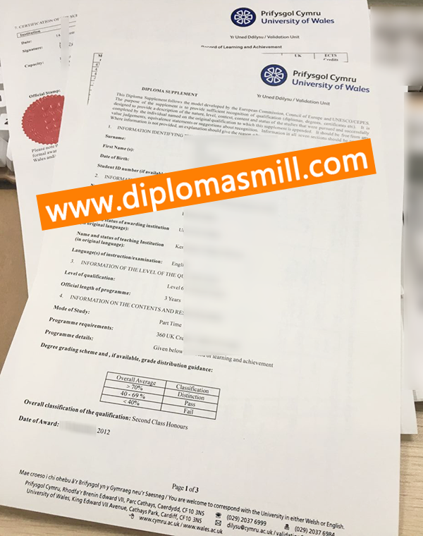 Where to get University of Wales transcript?
