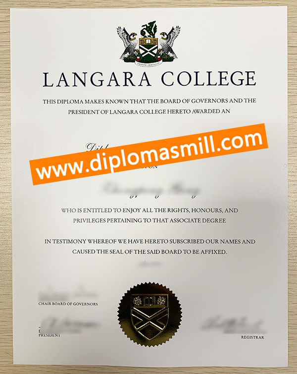 How long buy fake Langara College degree?