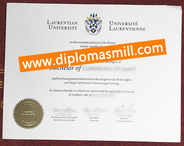 How much buy fake Laurentian University degree?