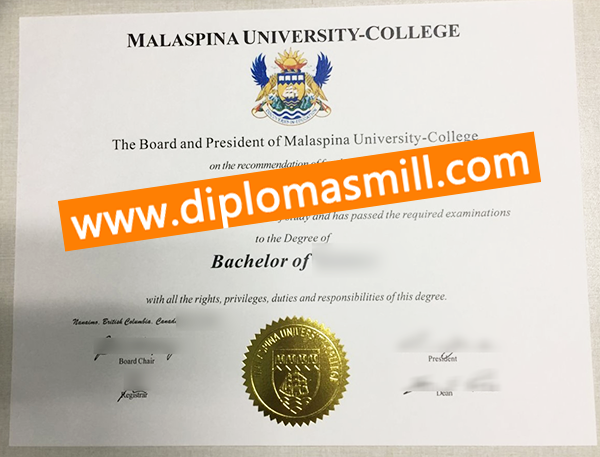How fast order Malaspina University-College degree?