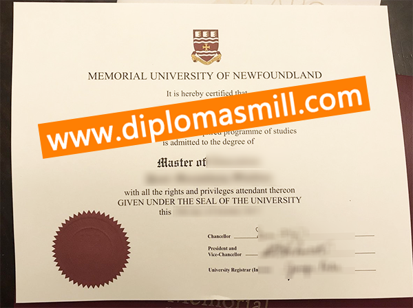 Sale Memorial University of Newfoundland degree
