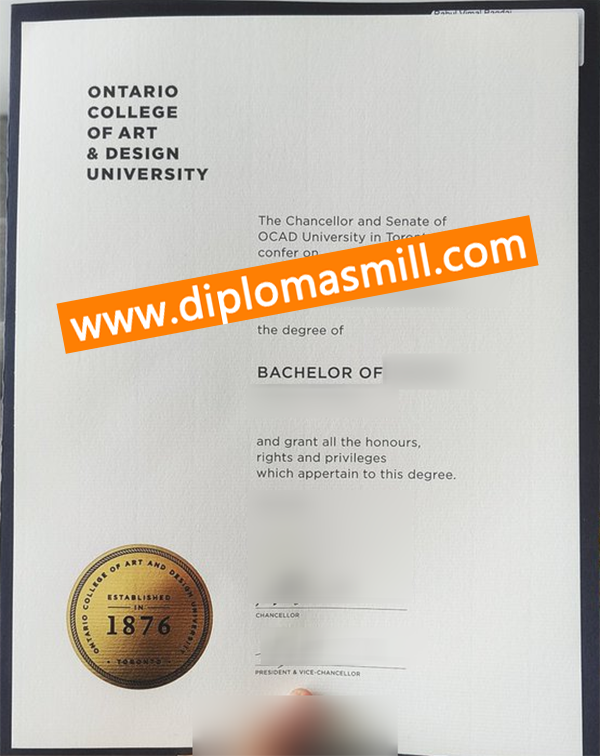 How long buy fake OCAD University degree?