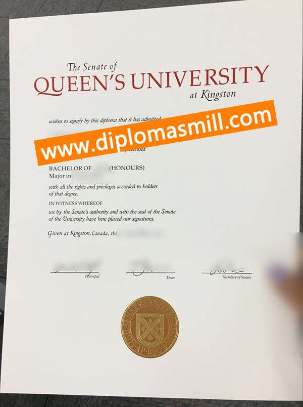 How to custom Queen’s University at Kingston diploma?