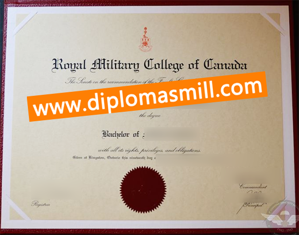 Create fake Royal Military College of Canada degree