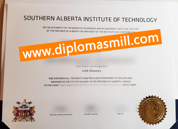 Order Southern alberta Institute of Technology diploma