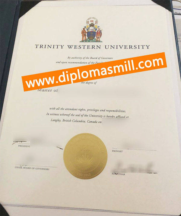 How to obtain Trinity Western University diploma?