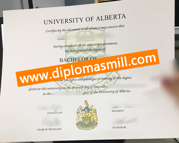 Pick up fake University of Alberta degree