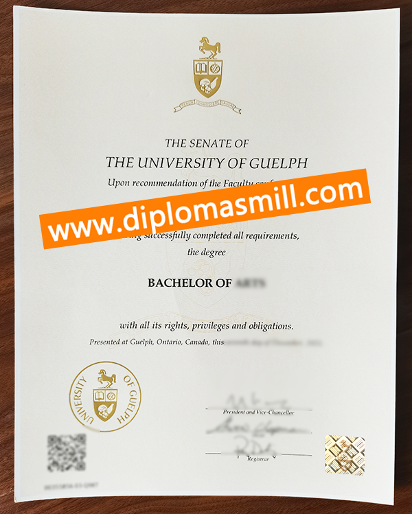 Custom Canada University of Guelph degree