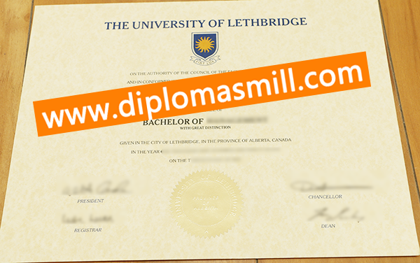 Supply fake University of Lethbridge degree