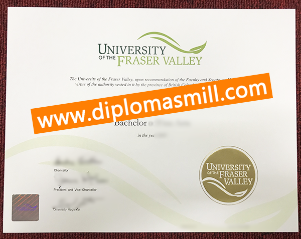 How much buy fake University of the Fraser Valley degree?