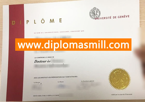 Apply copy Université de Genève degree