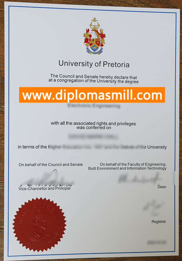 Purchase online University of Pretoria degree