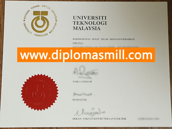 Sale Malaysia Universiti Teknologi Malaysia fake degree