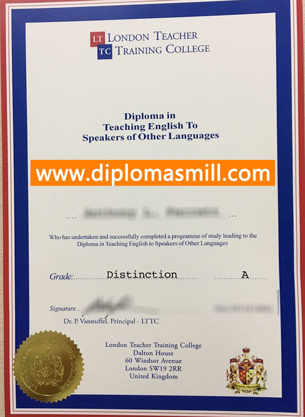 How to buy fake TESOL london certificate?