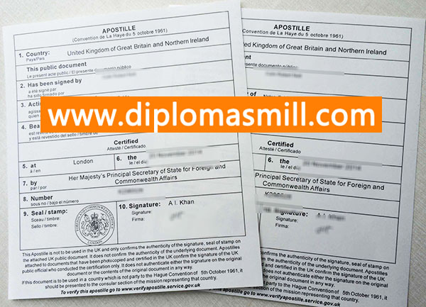 How to purchase fake UK Apostille?