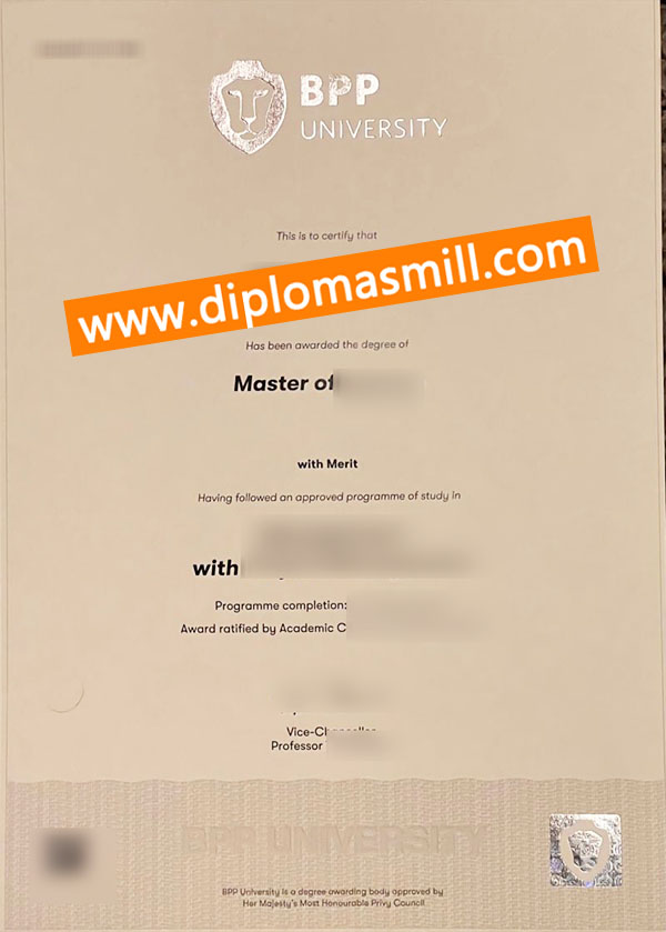 Sale fake BPP University degree fast