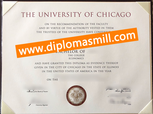 Purchase fake University of Chicago certificate