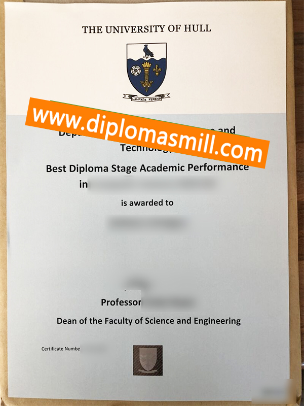 Supply replica University of Hull degree