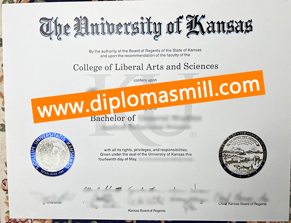 Make cheap University of Kansas fake diploma
