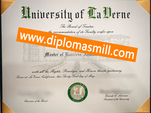 Shopping fake University of La Verne diploma