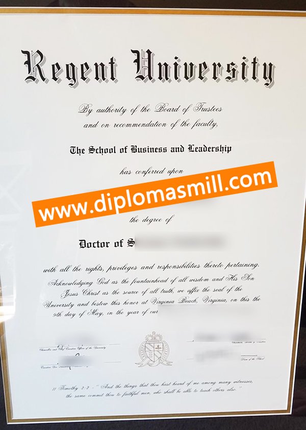 How to get fake Regent University degree?