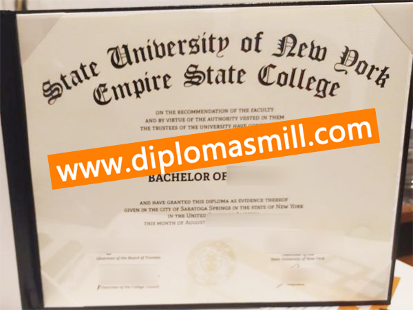 Sale fake SUNY Empire State College diploma