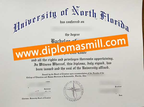 Make fake University of North Florida diploma
