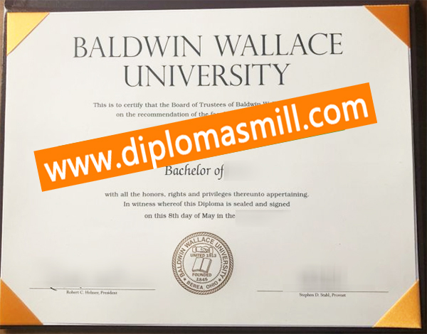 How long buy fake Baldwin Wallace University degree?