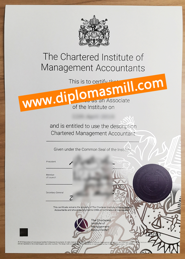 How to make fake CIMA certificate?