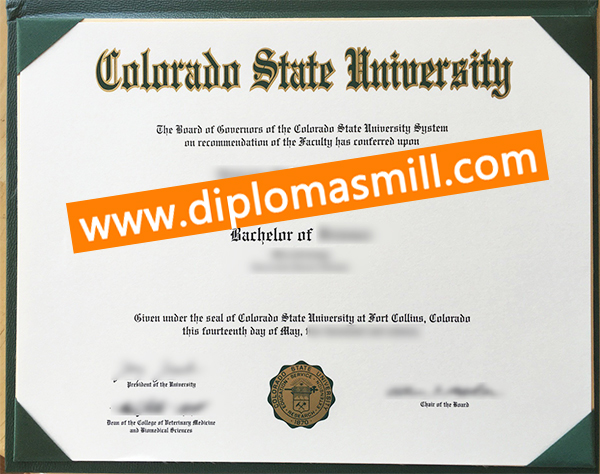 Purchase fake Colorado State University degree