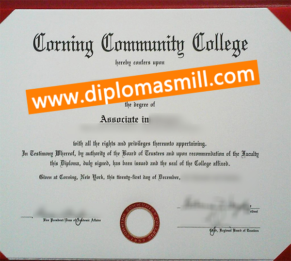 Shopping fake Corning Community College diploma