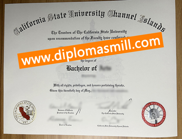 How long buy fake USA CSUCI diploma?