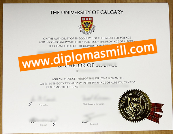 Purchase fake University of Calgary certificate